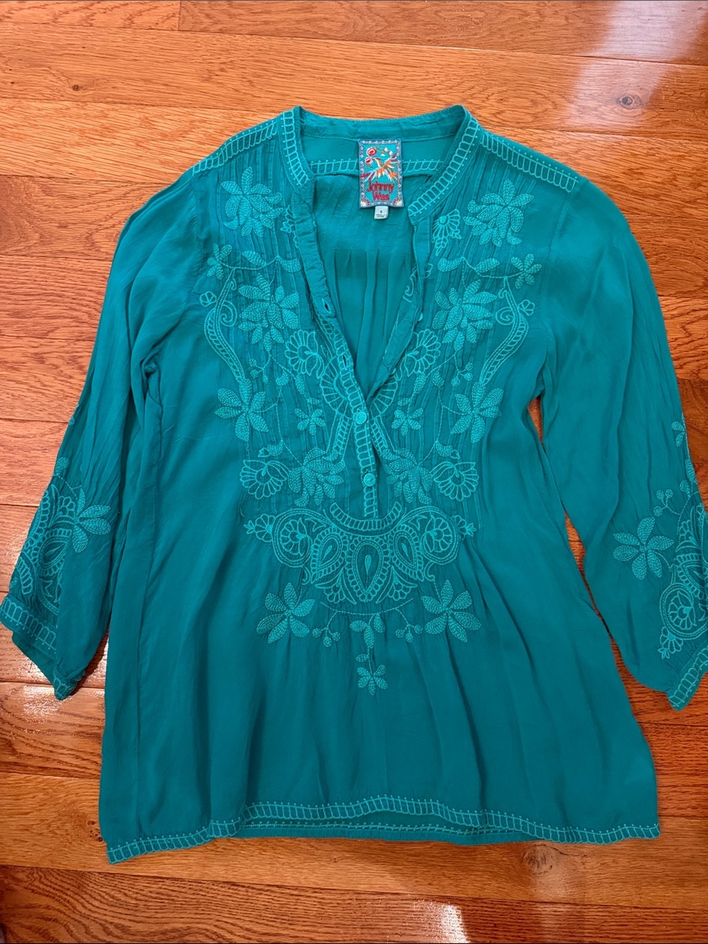 Johnny Was embroidered top
